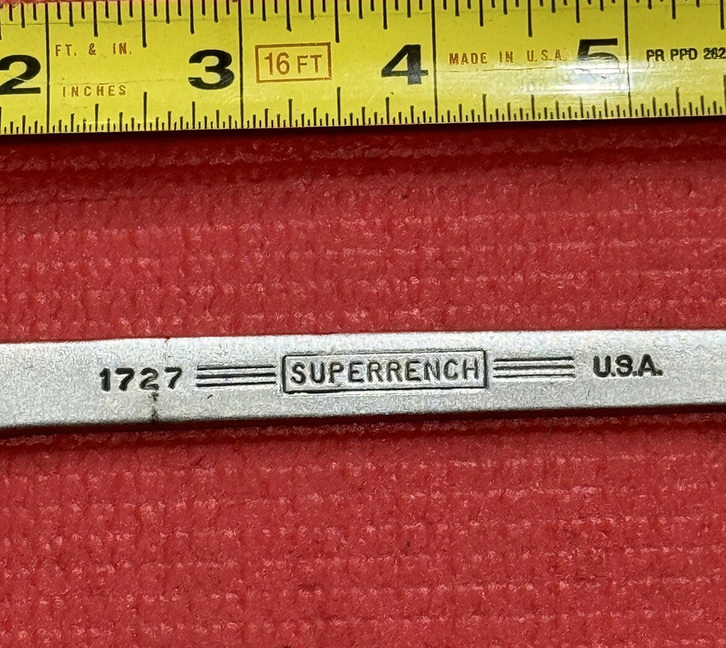 Vintage Wiliams Tools Superrench 1727, 5/8" X 9/16" Open End Wrench Made in USA