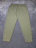 NWT Member's Mark Travel Joggers Women Large Olive Green Relaxed Fit Drawstring