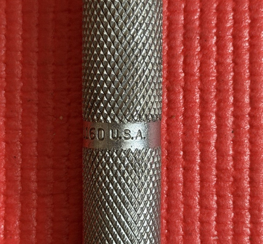 Vintage Walden Tools 1160 USA 1/2" Drive Socket Ratchet Wrench Knurled Handle