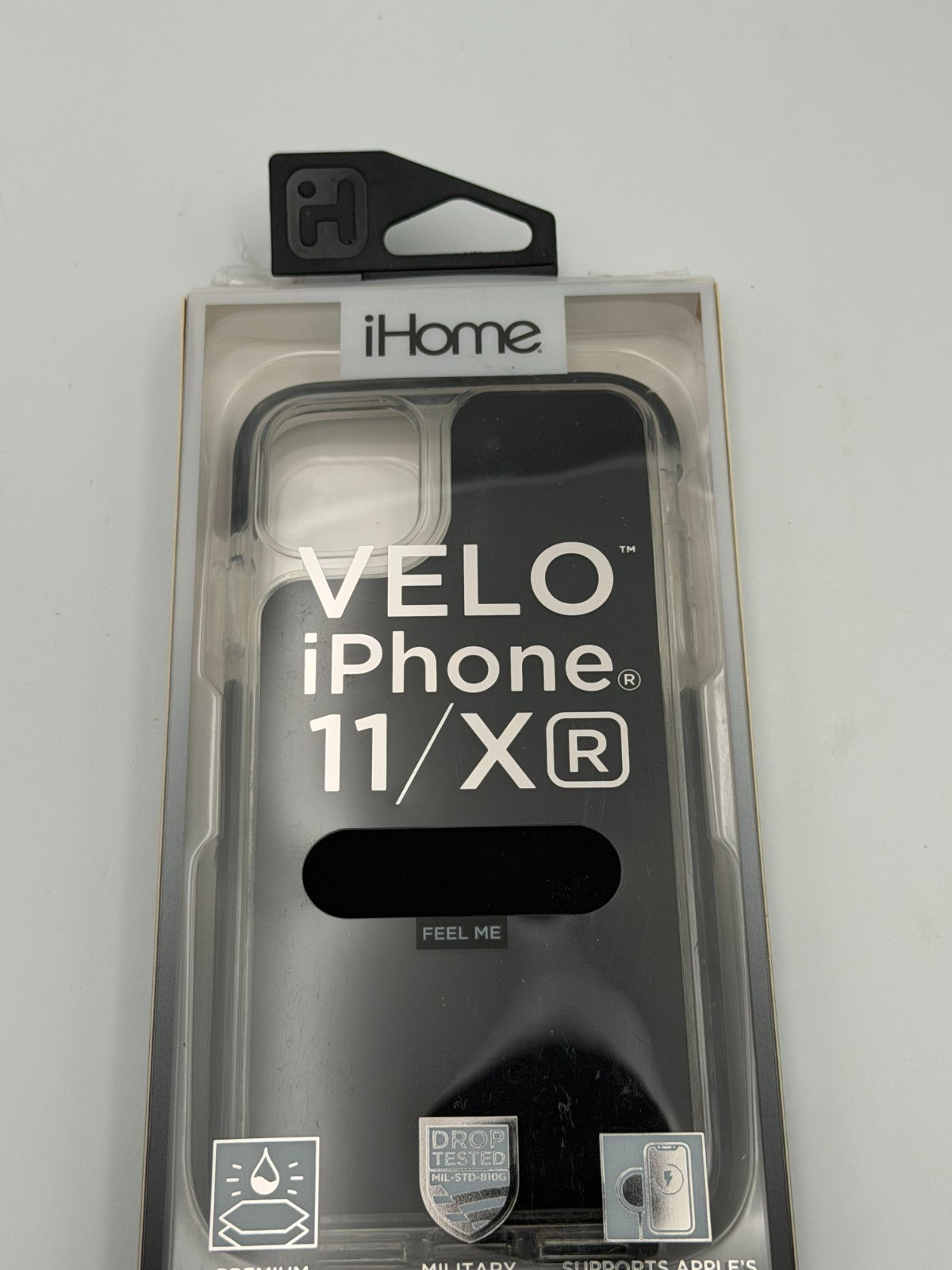 IHome VELO Black Premium Silicone Shockproof Drop Tested Case for iPhone 11/XR
