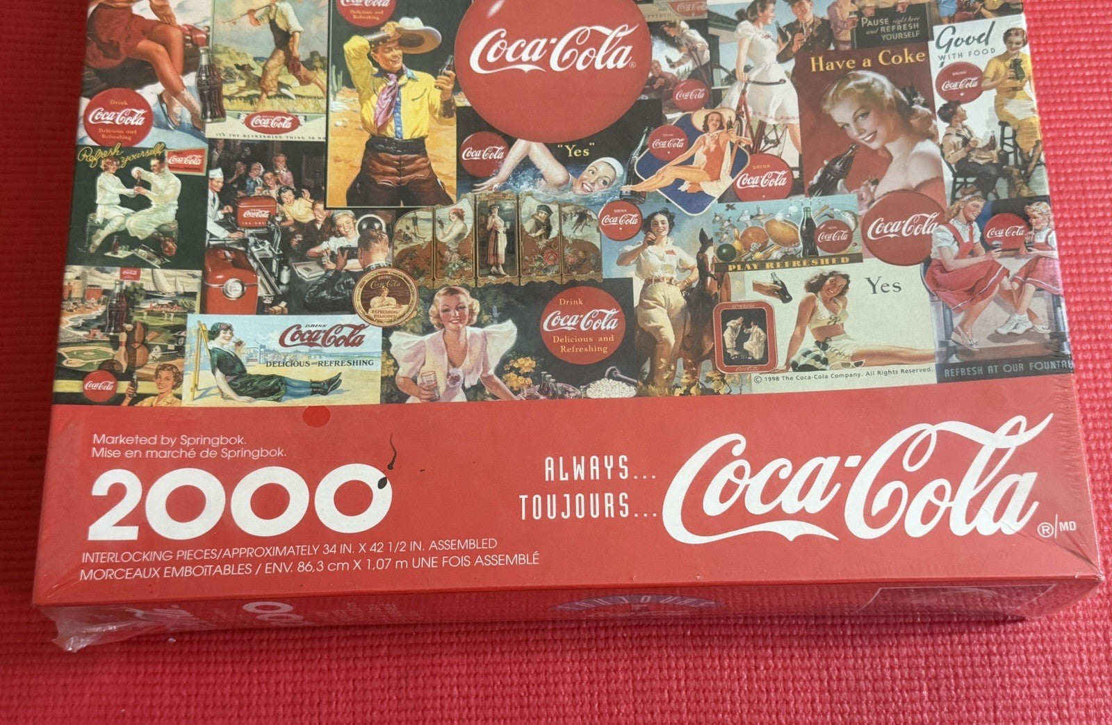 Coca Cola Jigsaw Puzzle 2000 Pieces 1998 Springbok New Sealed Always Coca Cola