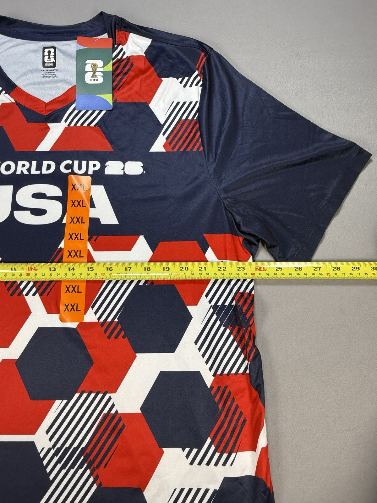 2026 FIFA World Cup USA Soccer Jersey XXL Home Version Hexagon Shirt Official