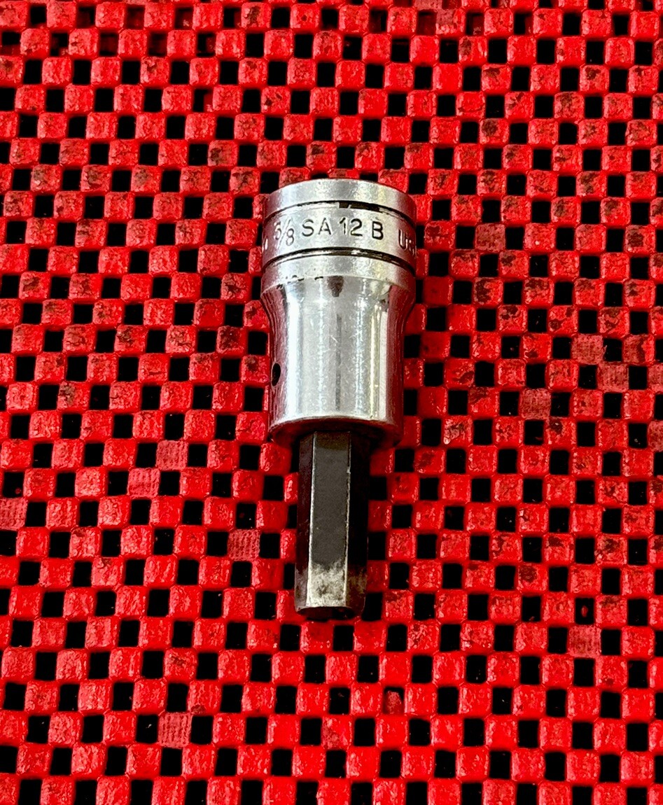 Snap-on SA12B 1/2" Drive 3/8" Hex Allen Bit Socket Driver USA Snap On Tools S3