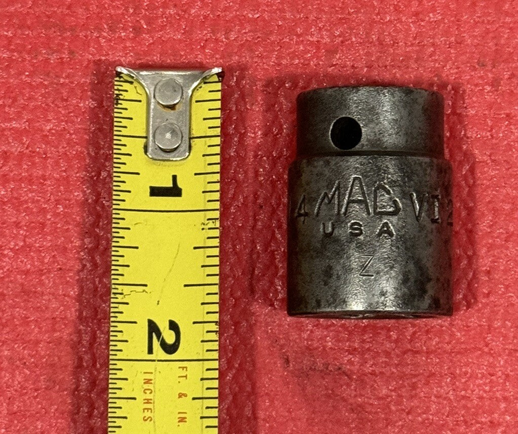 Vintage Mac Tools VI 246, 1/2" Drive 3/4" Impact Socket 6PT Made in USA