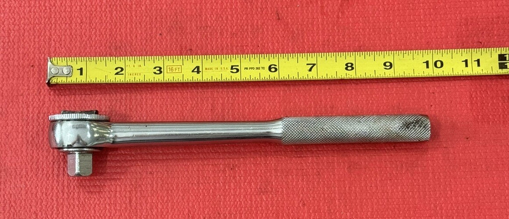 Vintage Great Neck RA12, 1/2" Drive Thumbwheel Ratchet 9.5" Long