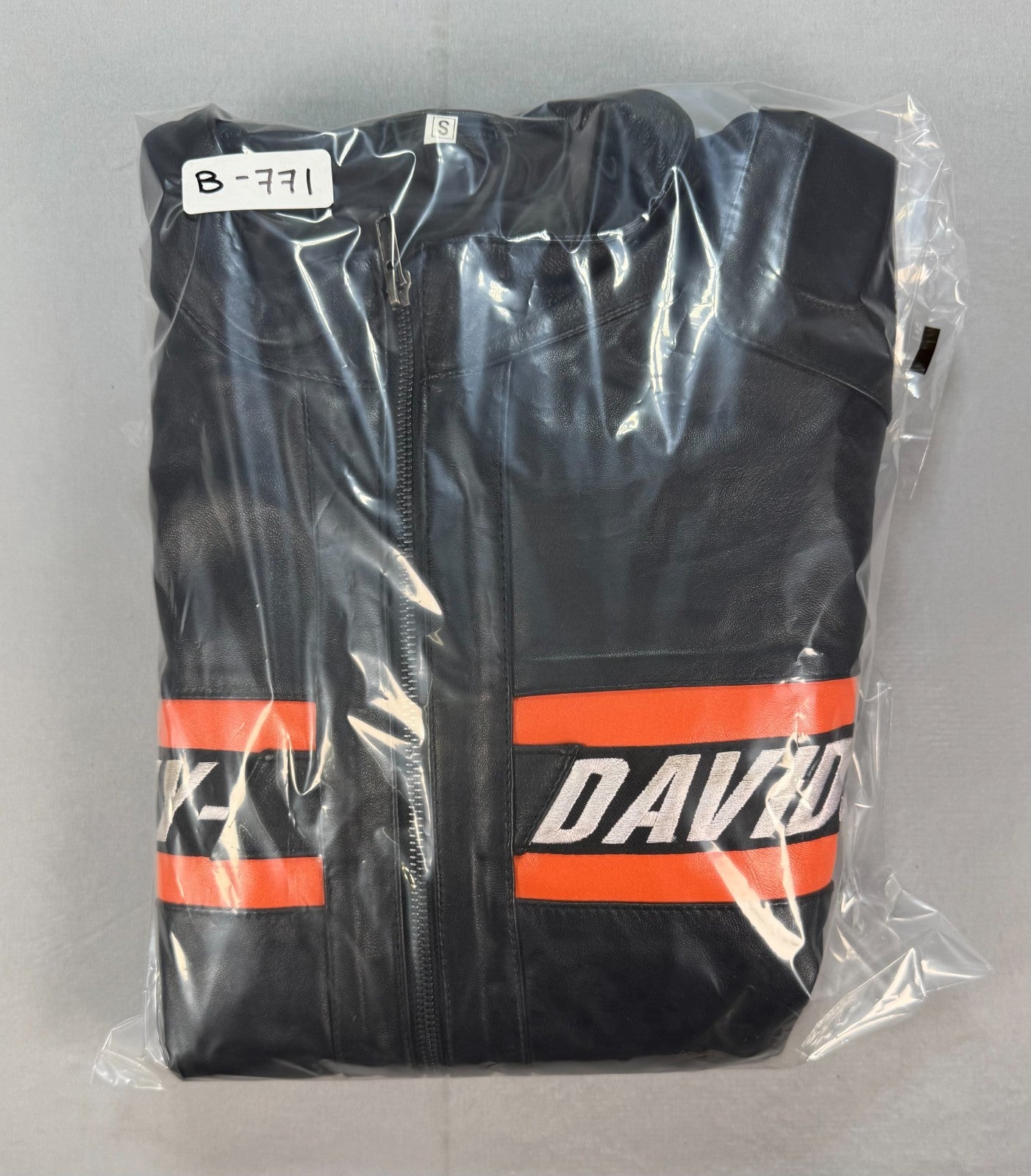 Real Leather Harley Davidson Embroidered Mens Small Motorcycle Biker Jacket