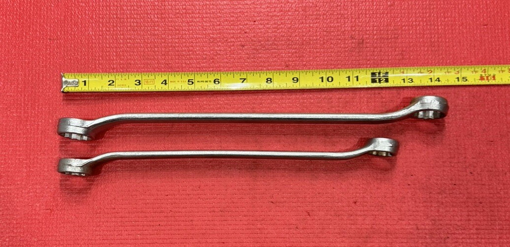 Vintage 2 PC Box Wrench SAE 1" X 15/16" & 7/8" X 13/16" Set 12PT Made in USA