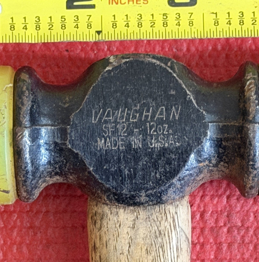 Vaughan SF12 12oz Soft Face Hammer 12" Wood Handle Made In USA