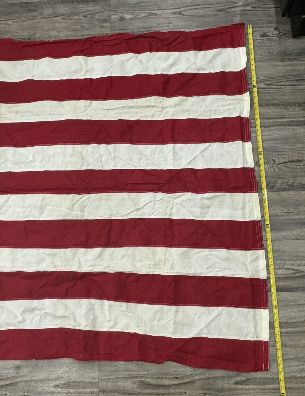 Vintage USA Flag Valley Forge Cotton Bunting Best American 50 Stars  112" x 56”