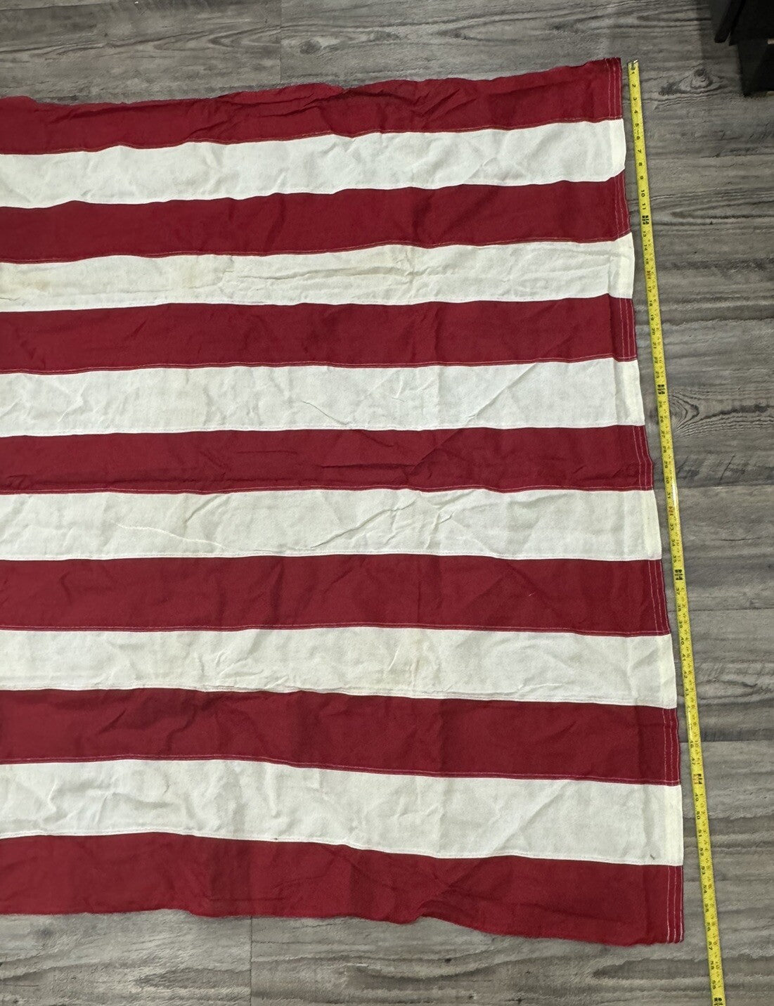 Vintage USA Flag Valley Forge Cotton Bunting Best American 50 Stars  112" x 56”
