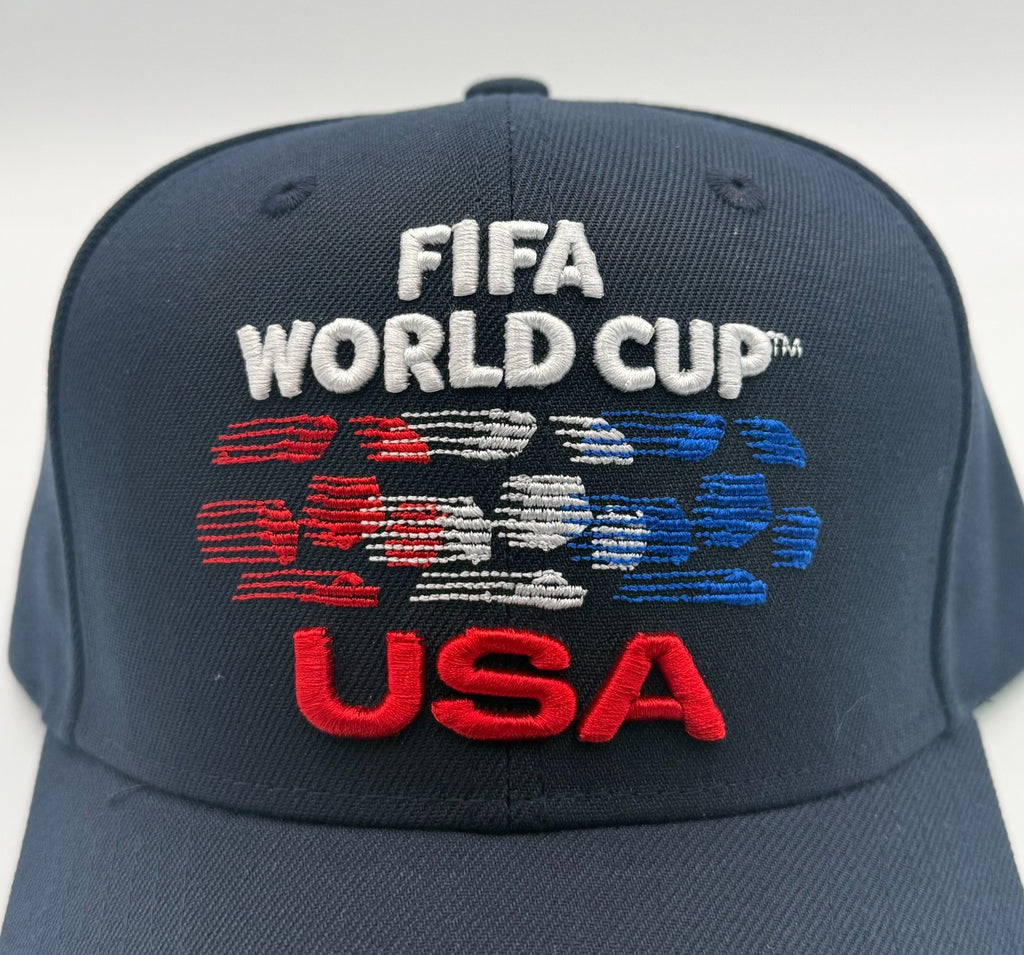 FIFA World Cup 2026 USA Soccer Team Licensed Hat Navy Blue Sports Snapback Cap