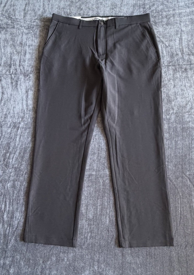 Callaway Opti-Dri Stretch Golf Pants Caviar Men's 38x30 Performance NWT