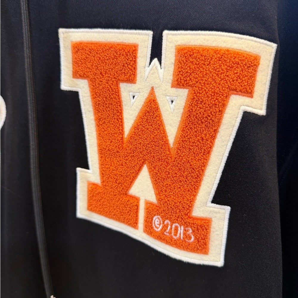 Off-White Black and Orange Men's hoodie Size XL