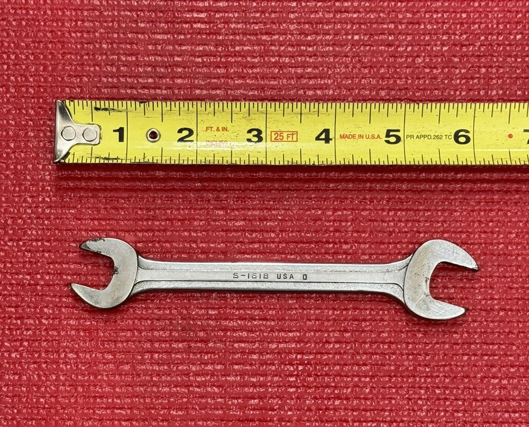 Blue Point Supreme S-1618 1/2" x 9/16" Open End Wrench Made in USA by Snap-On