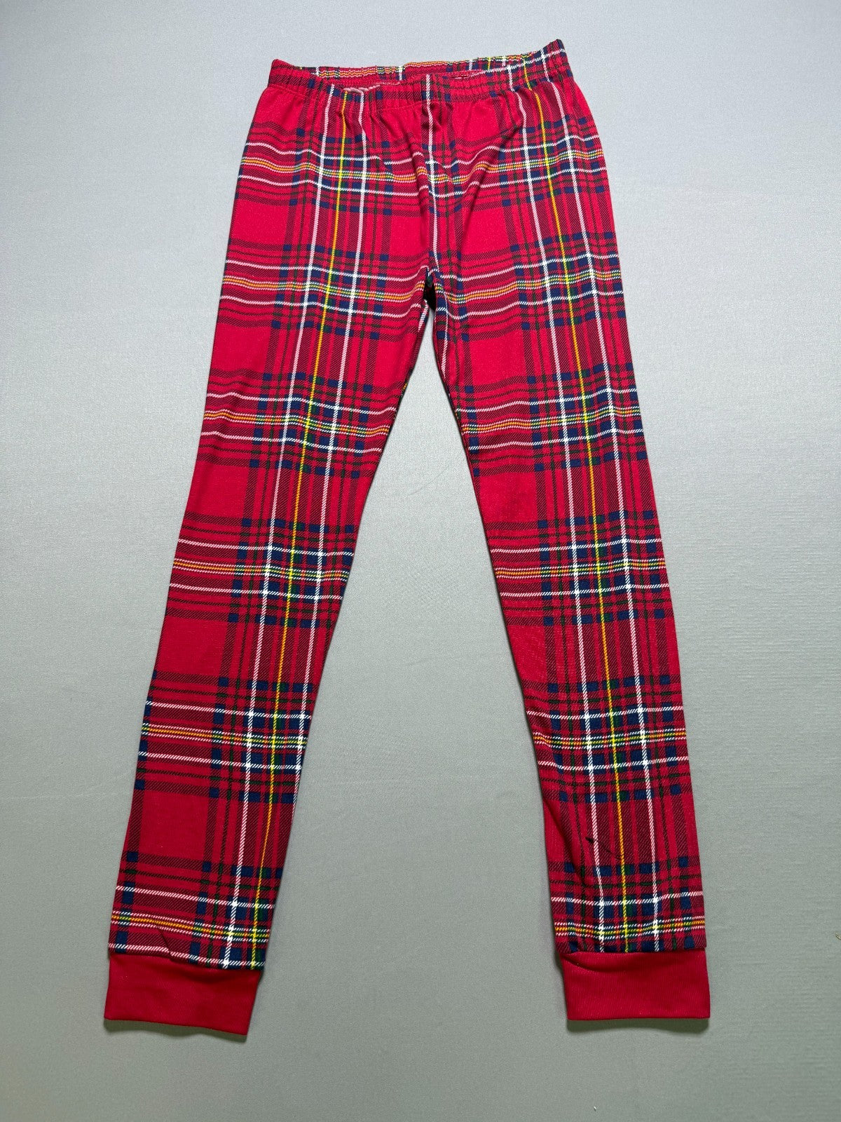 NWT Member's Mark Family Sleep 2-Piece Pajama Set Unisex Kids 8 Red Embroidered