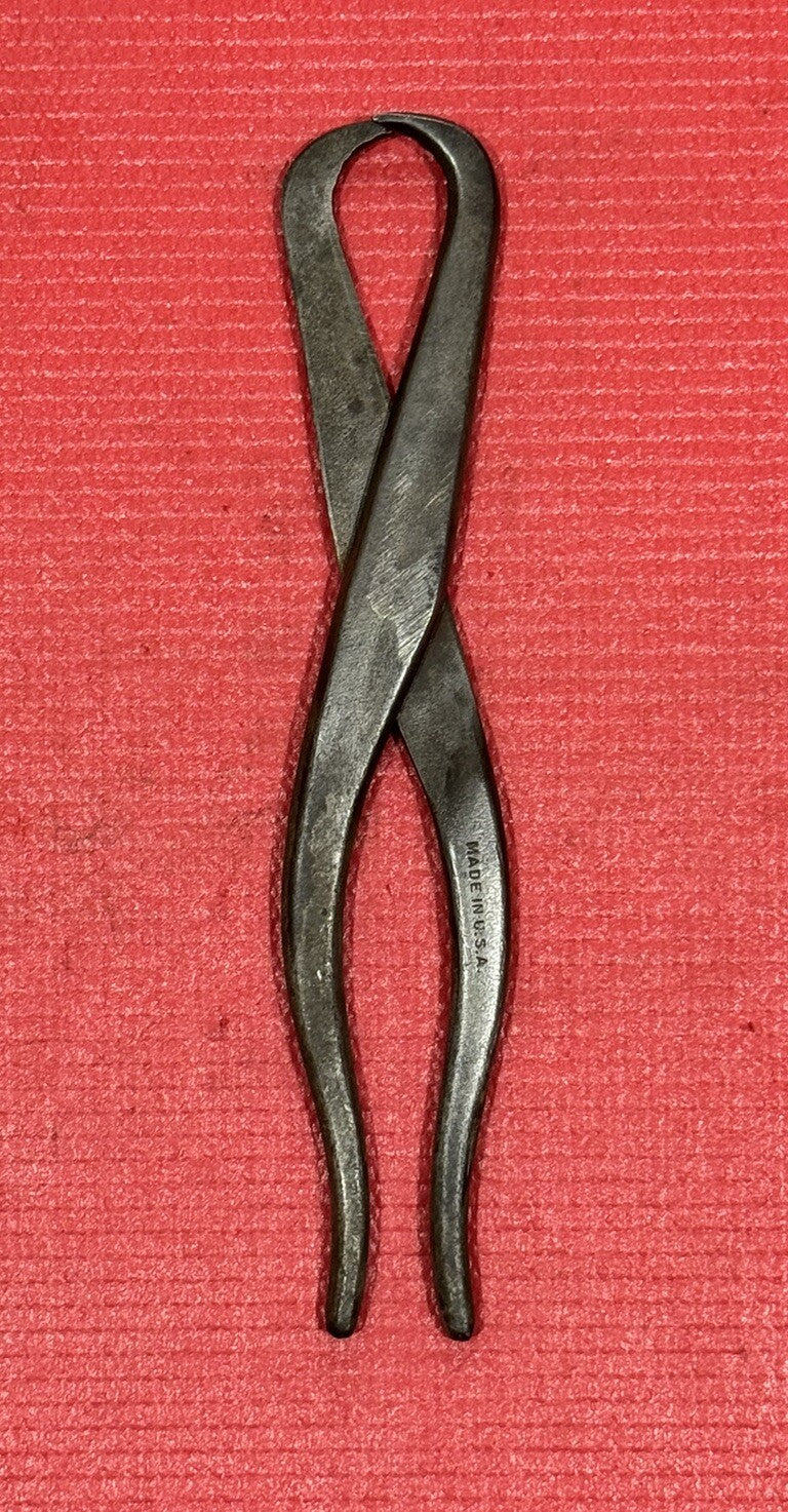Vintage Chrome Alloy Tools Brake Spring Pliers Made in USA Antique Rare