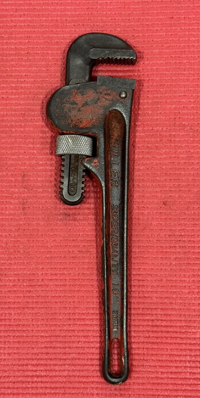 Vintage Fuller 10" Super Quality Red Pipe Wrench - Plumbing Wrench Tool - Japan