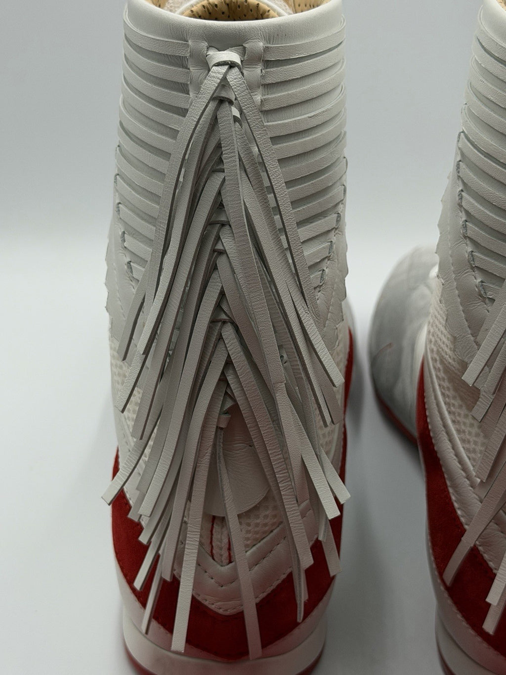 AUTHENTIC CHRISTIAN LOUBOUTIN Suede Knock-Out Boxing Sneakers (42.5 EU; 9.5 US)