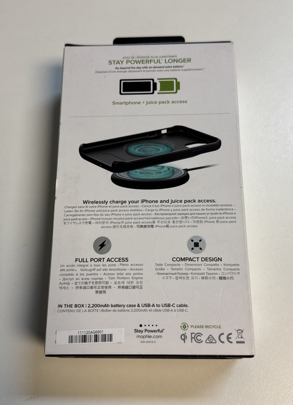 Mophie Juice Pack Access 2,200mAh Battery Case for iPhone 11 Pro Max | Black NEW