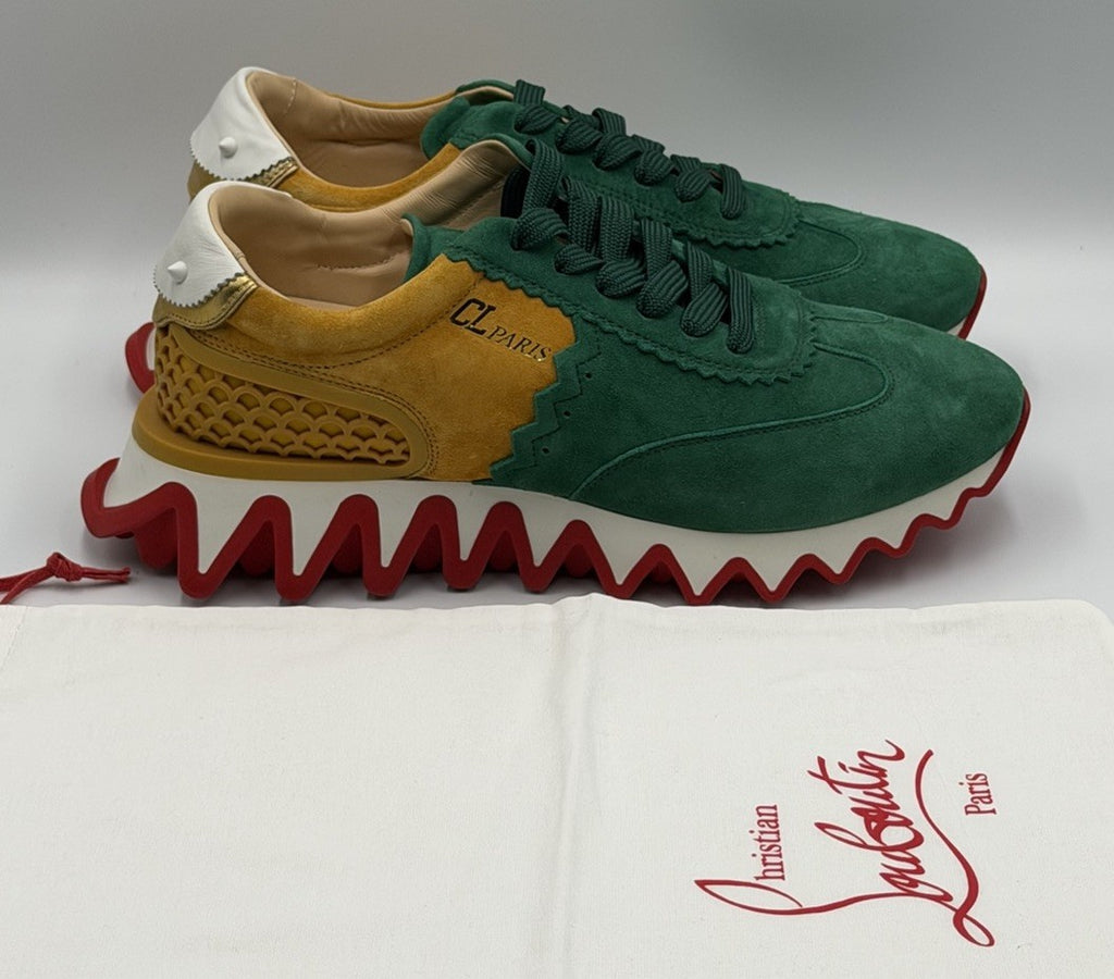 AUTHENTIC Christian Louboutin Loubishark Men's Suede Size 41.5 EU, 8.5 US NEW