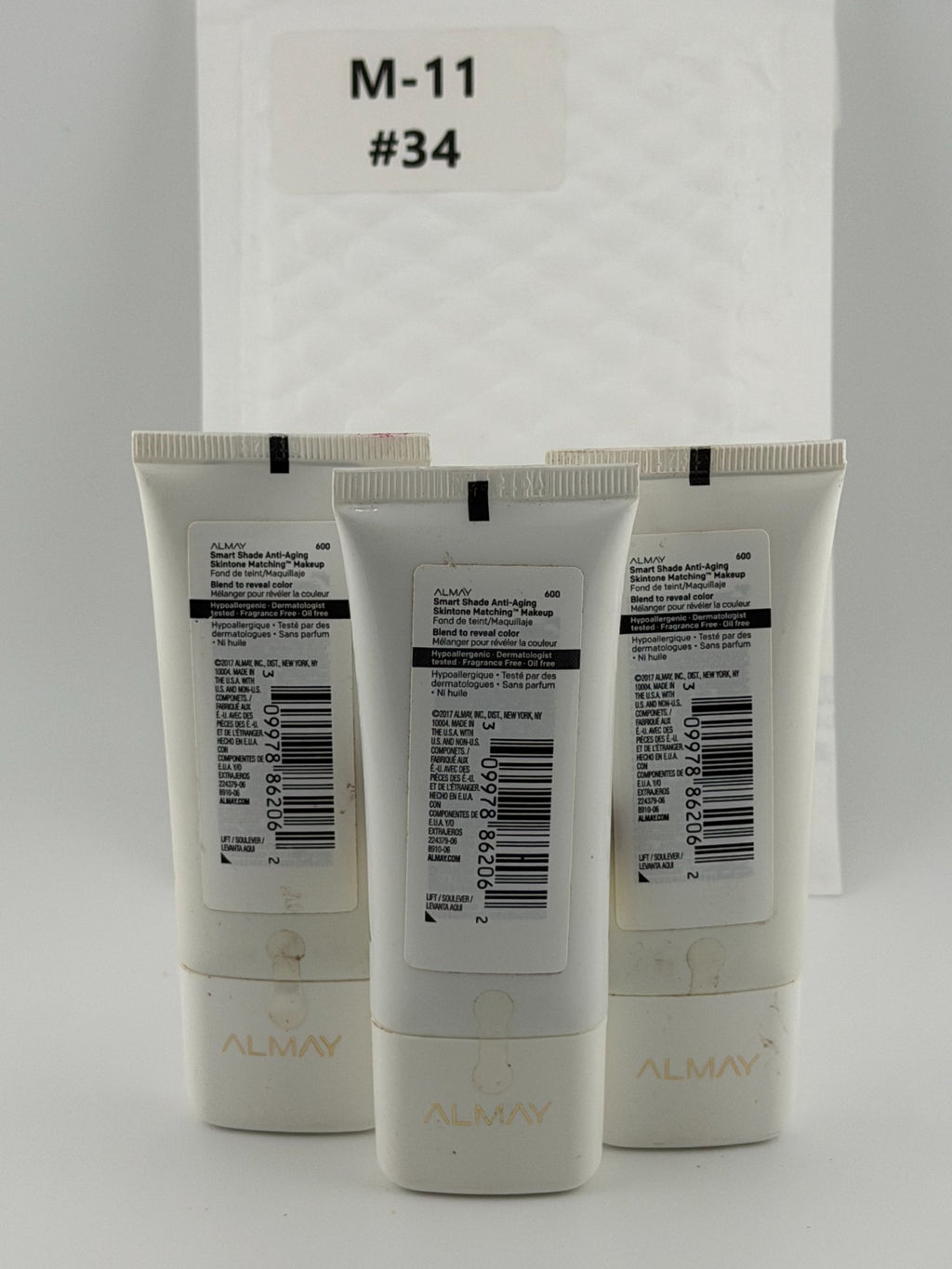 Almay Smart Shade Anti-Aging Skintone Matching Make Mine Dark 600 - Lot of 3