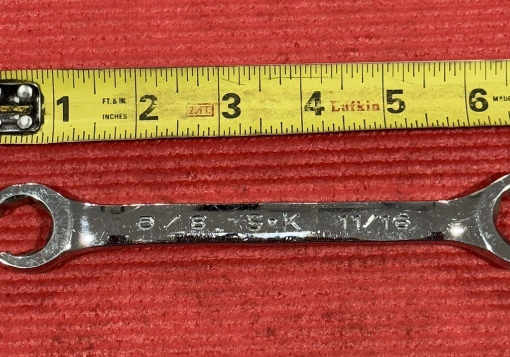 S-K Tools F2022 FLARE NUT LINE WRENCH 6 POINT 5/8" X 11/16" Made in USA SK Tools