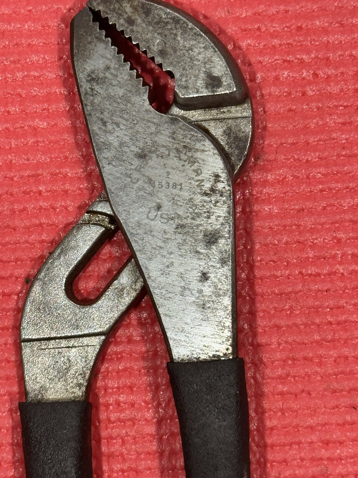 Craftsman 45381 Tongue & Grove 9 1/2" Arc Joint Pliers Black Handle Made In USA