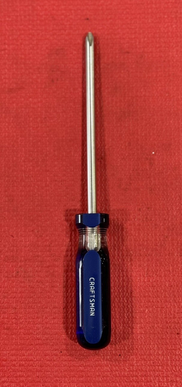Vintage Craftsman 41559 Q Stainless Steel NEW RARE Philips Blue Screwdriver USA