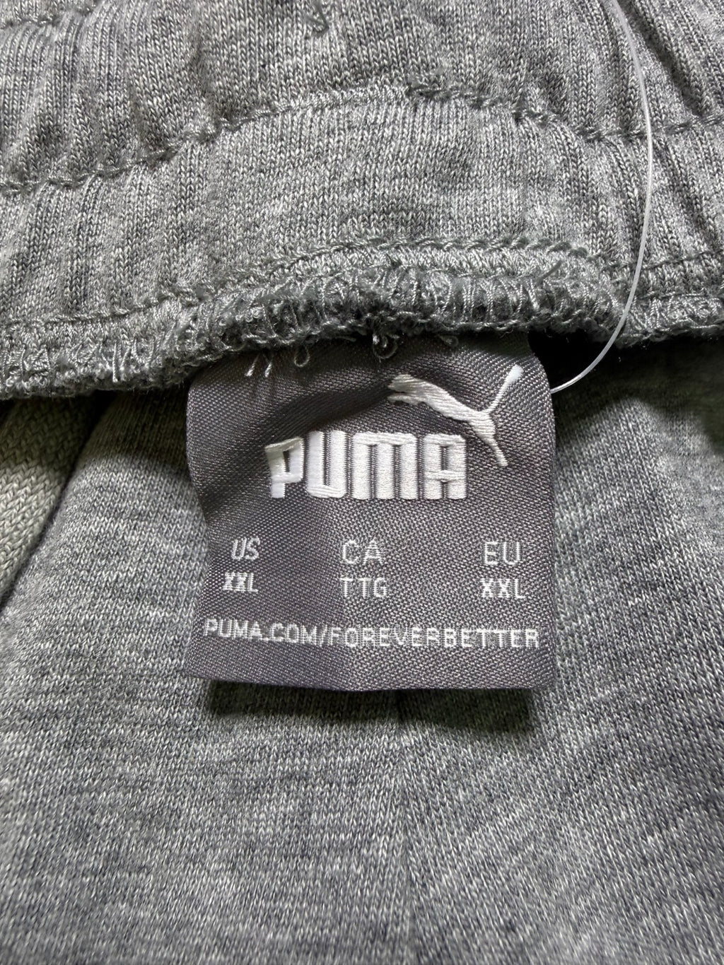 NWT PUMA Essential Jersey Shorts Men's 2XL Gray Pull-On Summer Elastic Waist