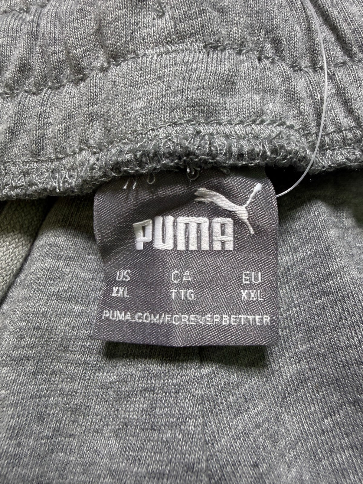 NWT PUMA Essential Jersey Shorts Men's 2XL Gray Pull-On Summer Elastic Waist