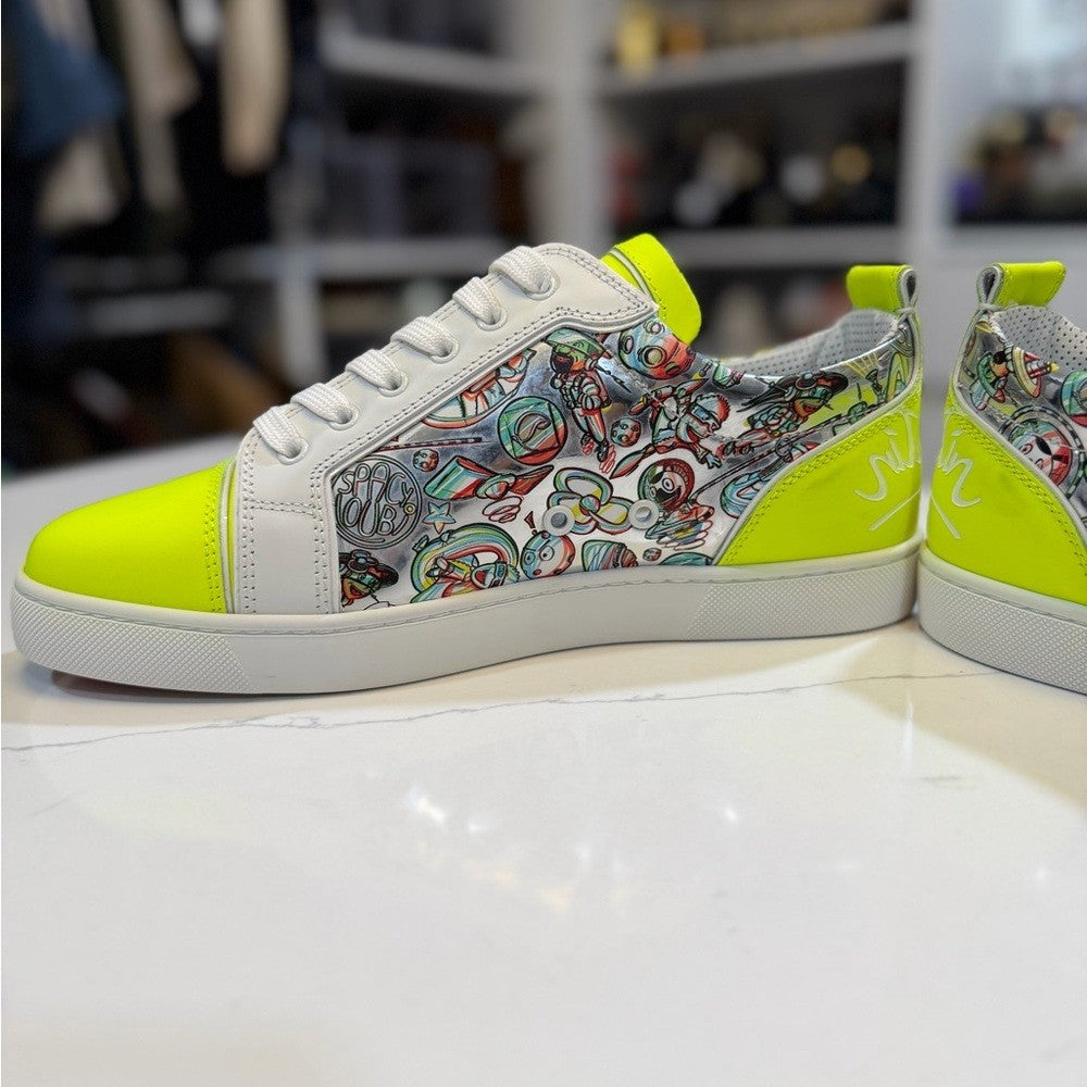 o1s1wg110924 Fun Louis Junior Low Top Sneaker in Yellow