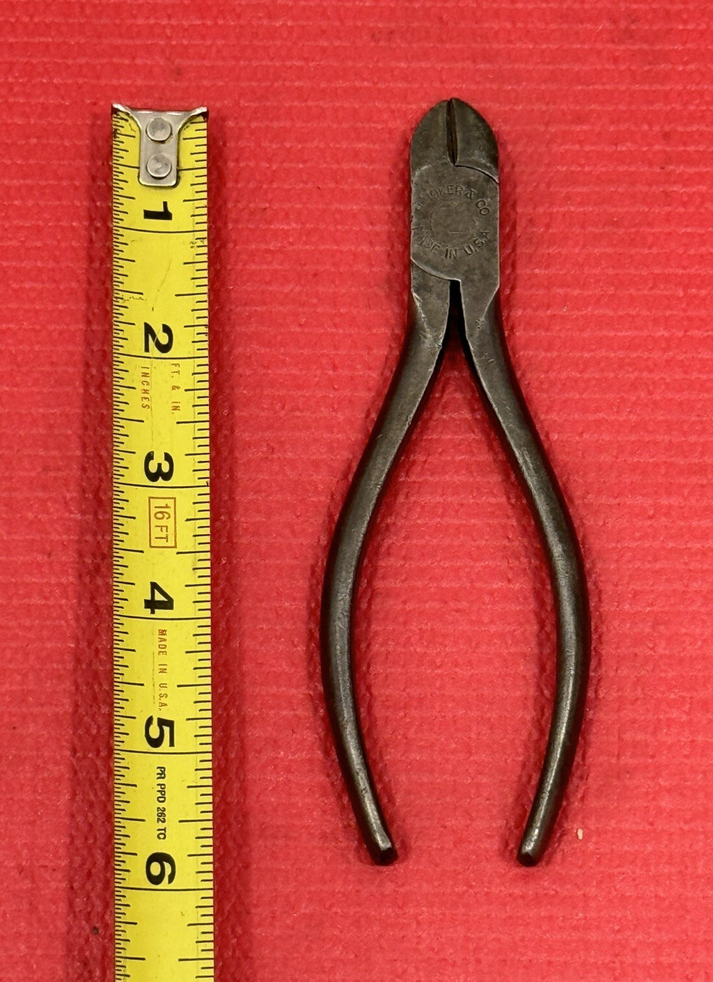 Vintage H. BOKER & CO Diagonal Cutters Cutting Pliers 6 Inch Made in USA