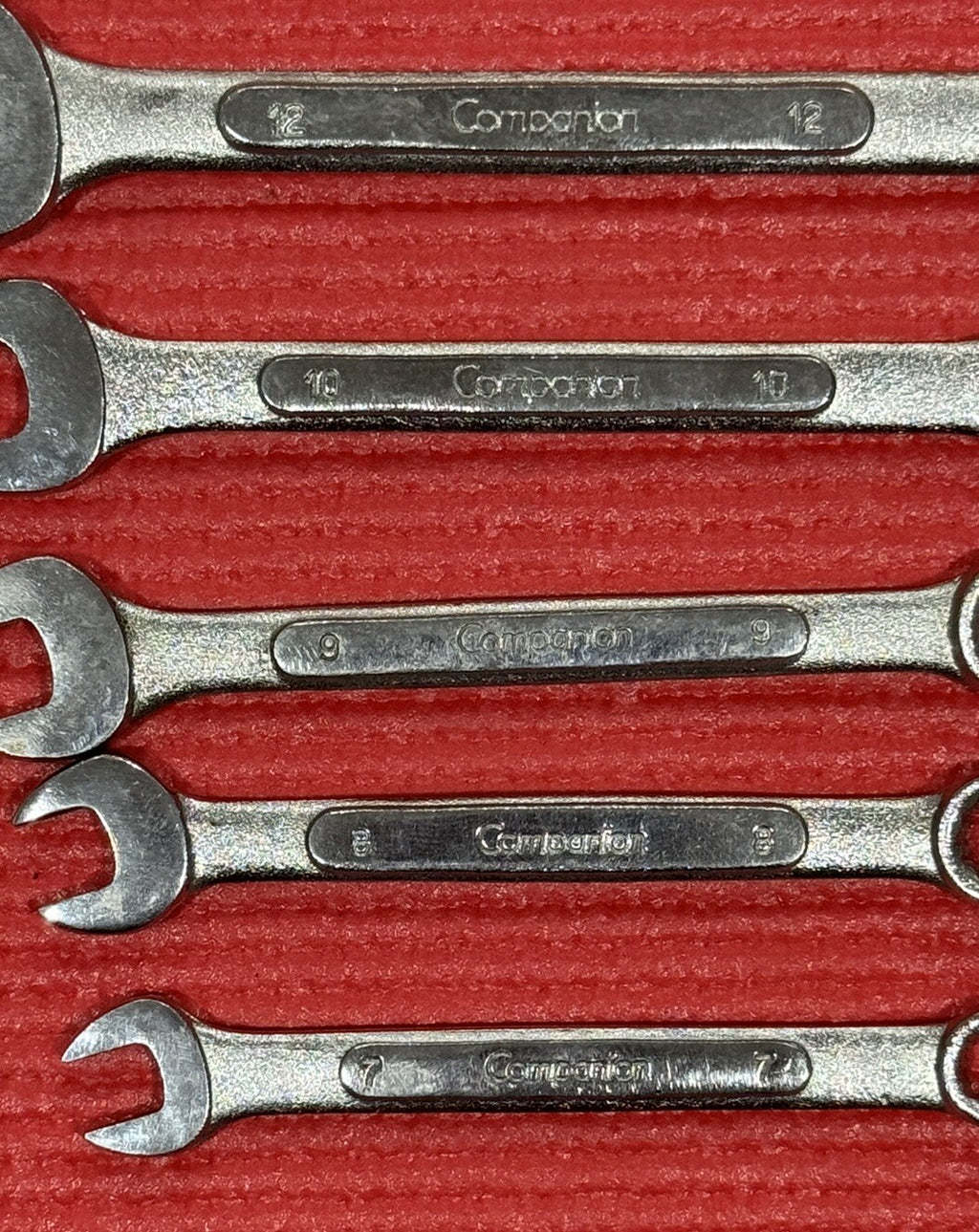 Vintage Companion 12 pc SET Combination Wrenches MATRIC & SAE NICE