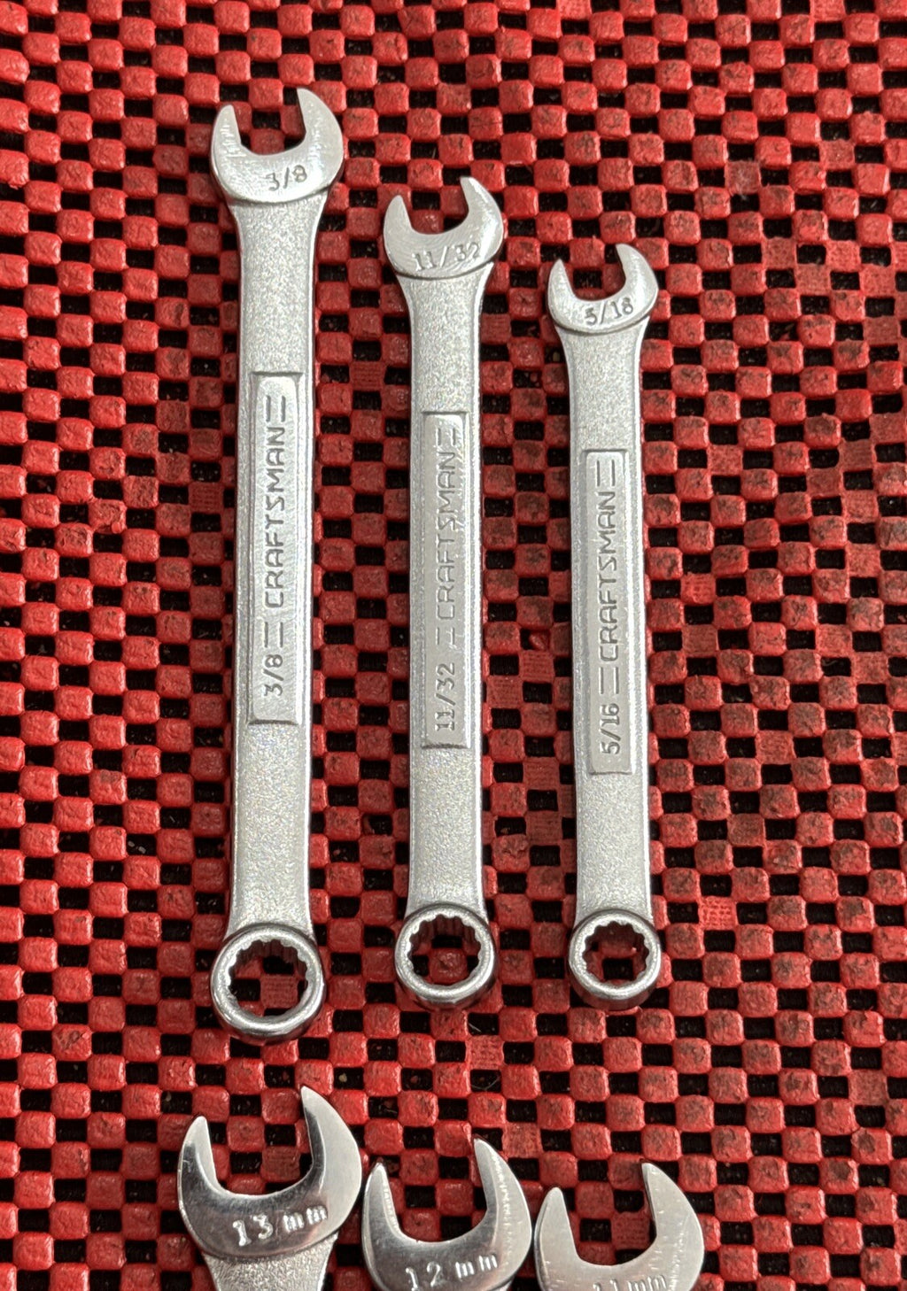 CRAFTSMAN NEW LOT OF 8 METRIC SAE COMBINATION WRENCHES LOT OF 8 NEW