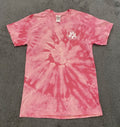 Itsa Girl Thing Women's Medium T-Shirt Pink & white Tye-Dye Spiral