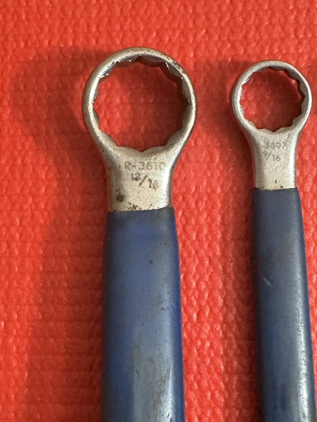 Vintage Western Electric R-3610 R-3607 R-3606 3pc Set Box Wrench Set Blue Handle