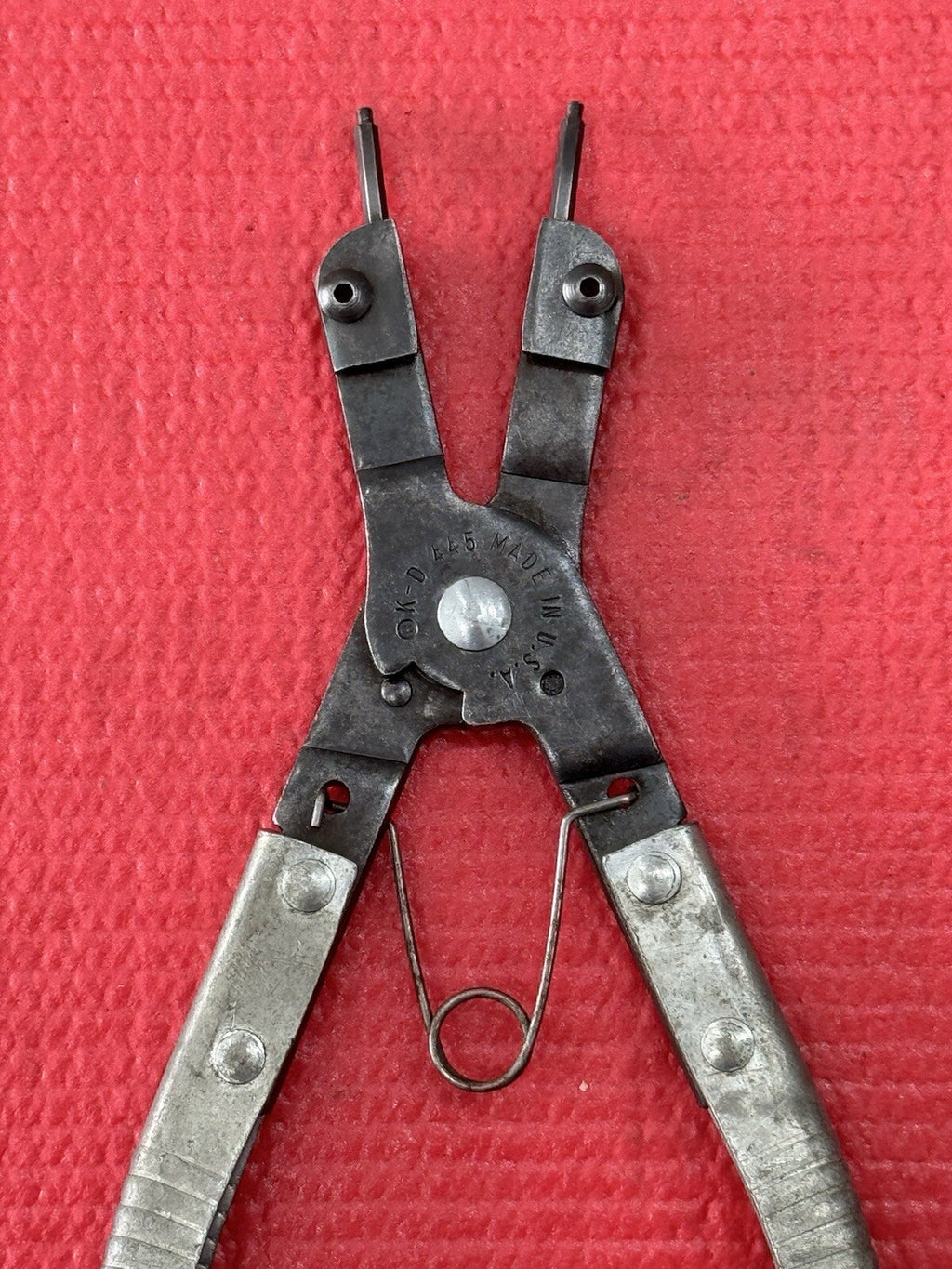 Vintage K-D TOOLS No. 445 Snap Ring Plier 2 Pc Set Made in USA