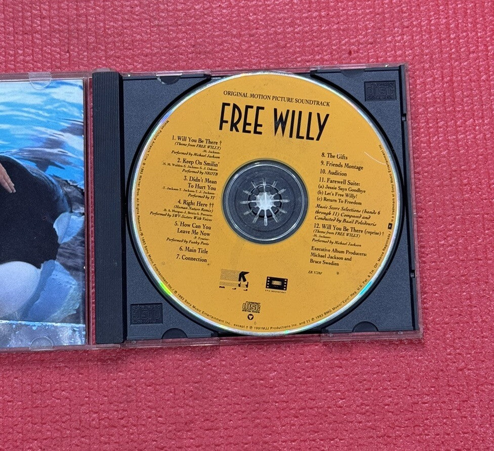 Free Willy Original Motion Picture Soundtrack Music CD Featuring Michael Jackson