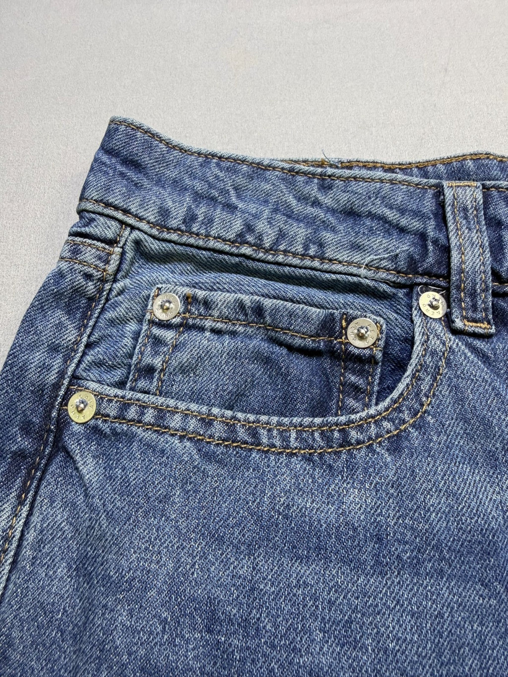 NWT Aeropostale High Rise Wide Leg Jeans Women 12 Blue Denim Medium Wash Zip Fly