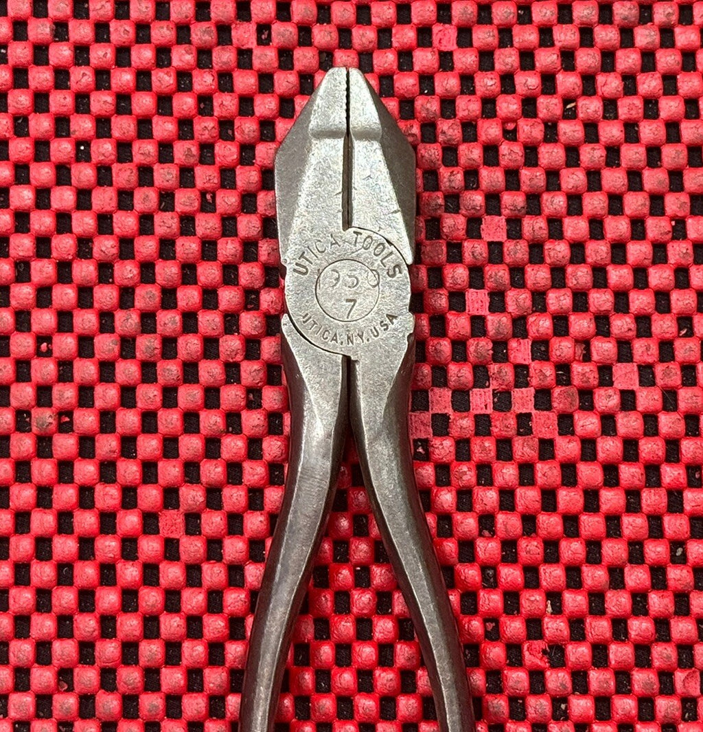 Utica Tools 1950 7 Lineman’s Pliers Side Cutters 6in. Electrician Made In USA N9