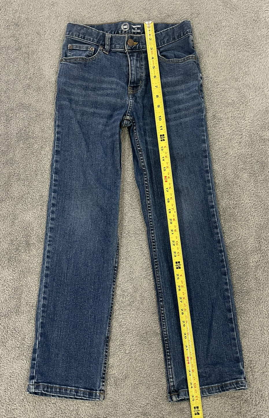 Boys Wonder Nation Relaxed Fit Jeans Size 12 Dark Wash Husky