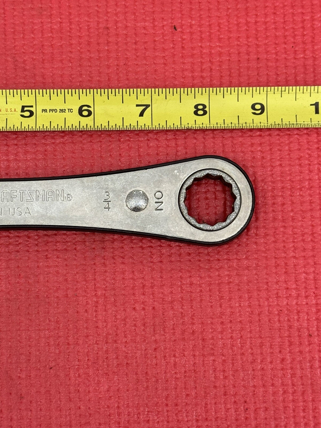 Craftsman 43684 5/8'' X 3/4''  Box End 12 Point Ratcheting Wrench USA Vintage