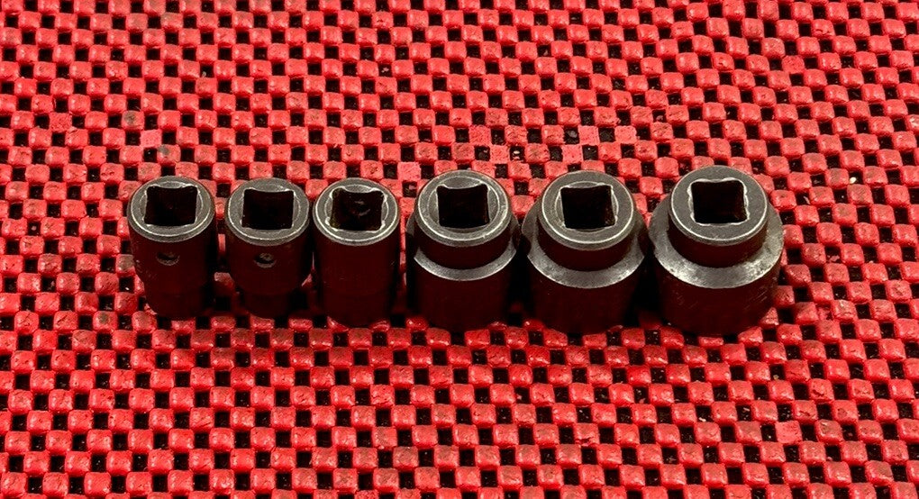 MAC Tools 6 pc Set XP Series 3/8" Drive 6PT Shallow Impact Socket. 3/8-3/4" USA