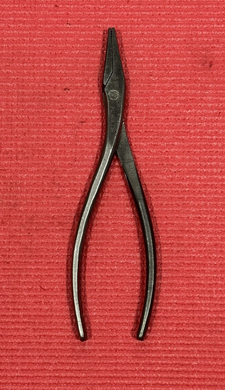 VINTAGE PALMER TOOLS 768  8” LONG DUCK BILL PLIERS MADE IN USA RARE