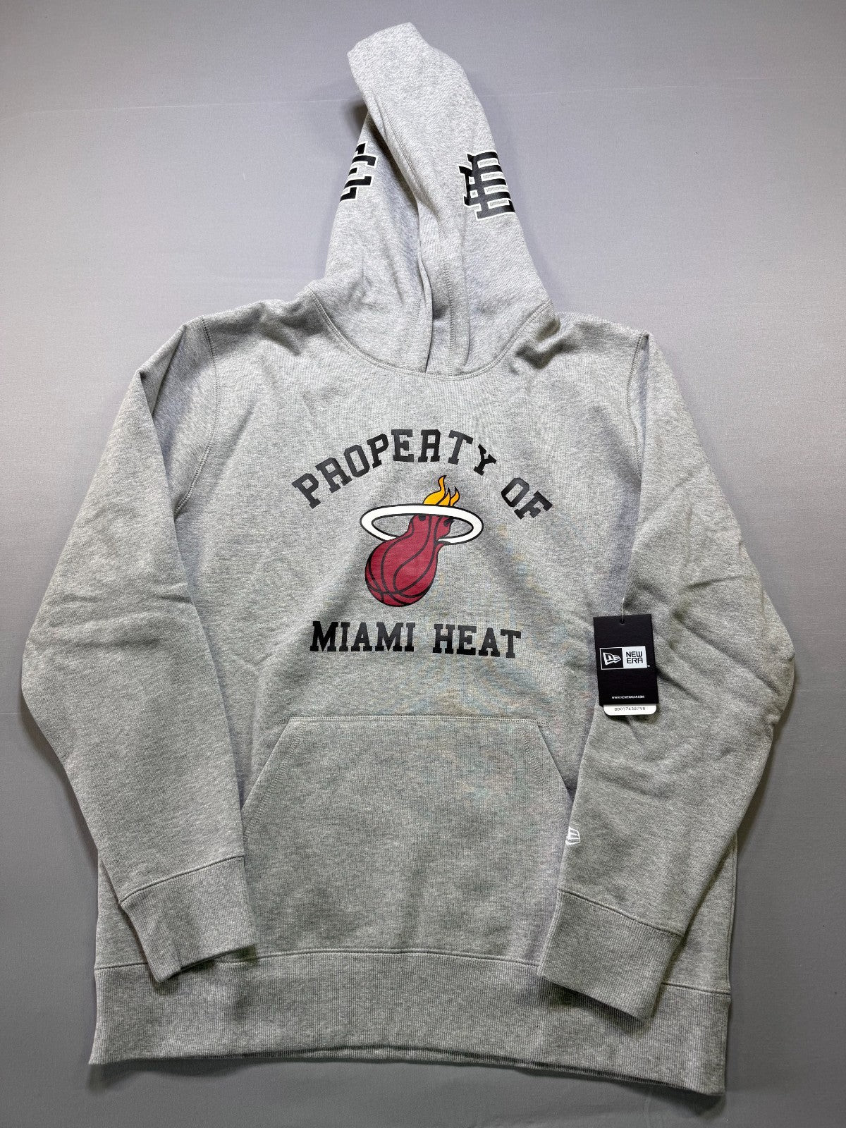 NWT New Era X NBA Eric Emanuel EE22 Hoodie Men's XL Gray Long Sleeve Athleisure