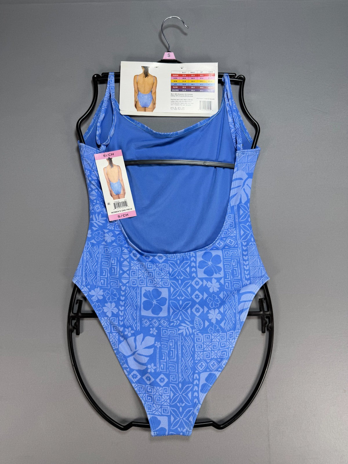 NWT Billabong One-Piece Swimsuit Women Small Blue Sleeveless Stretch Summer Gear