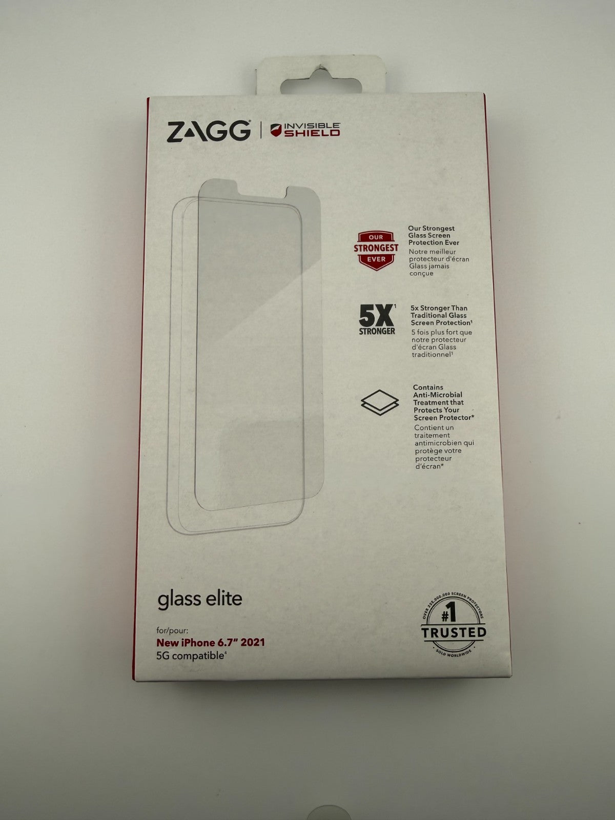 NEW ZAGG InvisibleShield 6.7" Glass Elite Screen Protector iPhone