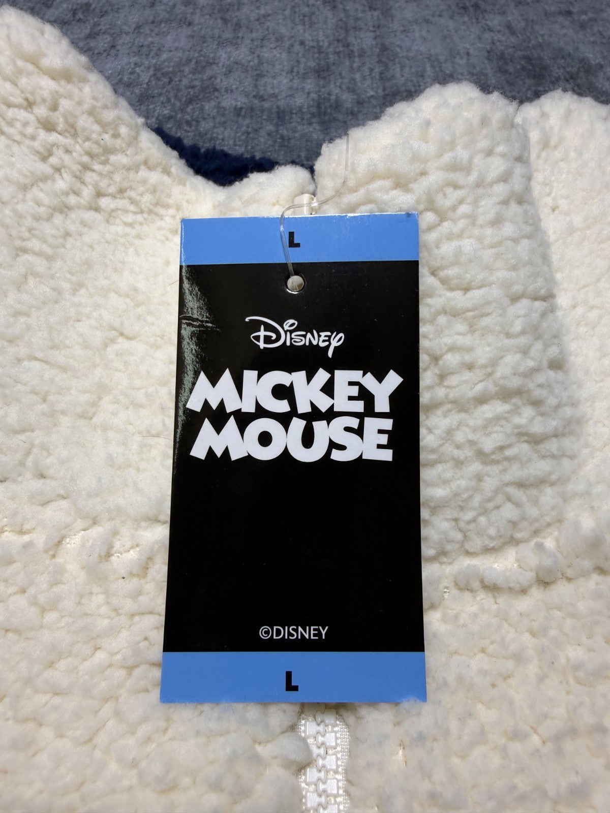 NWT Disney Mickey Sherpa Fleece Ultra Soft Mock Neck Pullover Women Large