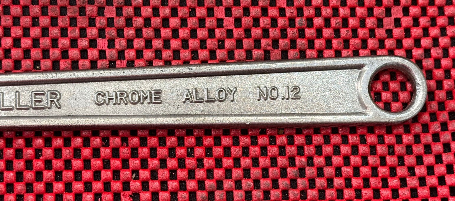 FULLER No. 12, 12” ADJUSTABLE WRENCH CHROME ALLOY MADE IN JAPAN N9