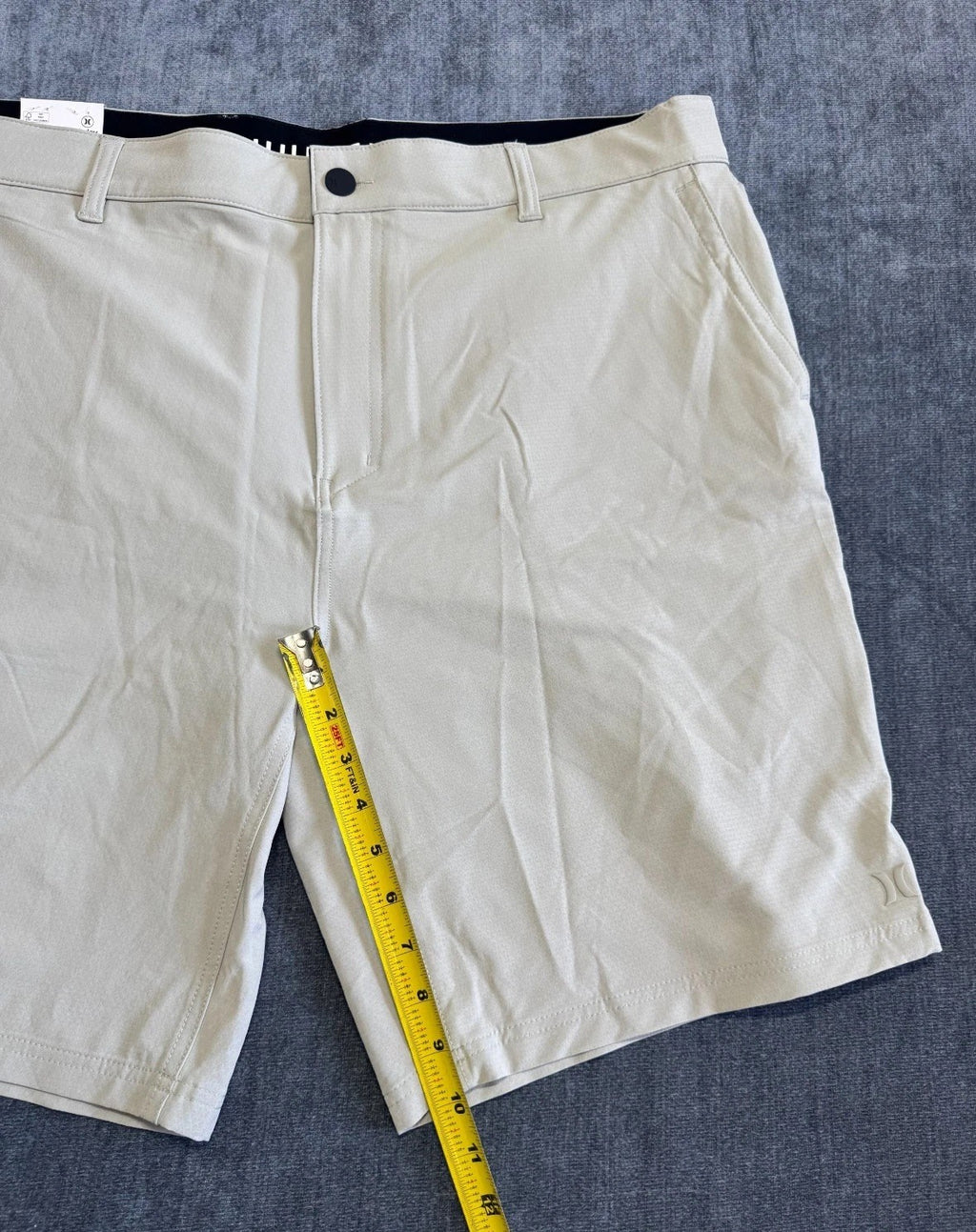 NWT Hurley Trek Hybrid Shorts Men's 40 Light Gray Regular Fit 4-Way Stretch